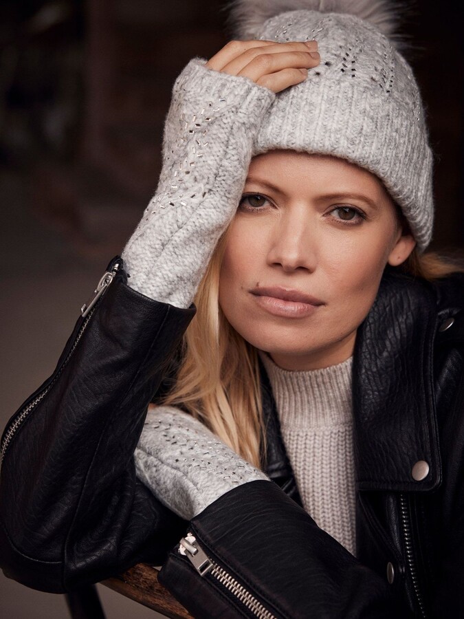 Mint Velvet Embellished Bobble Hat ShopStyle