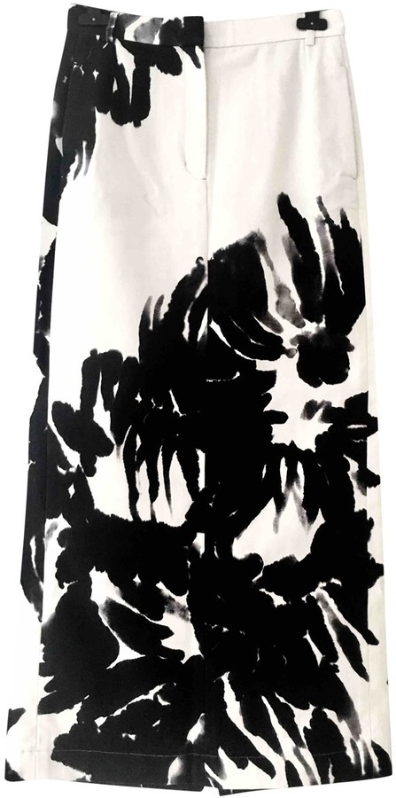 dries van noten denim skirt