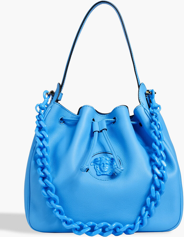 Versace La Medusa textured-leather bucket bag - ShopStyle