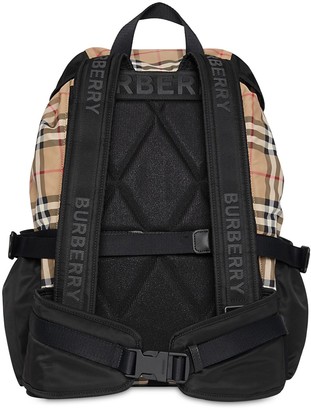 Burberry Large Wilfin Check Nylon Backpack