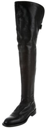 Dolce & Gabbana Leather Over-The-Knee Boots