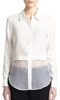 Thumbnail for your product : Elizabeth and James Jeza Solid Button-Down Shirt
