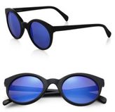Thumbnail for your product : Illesteva White Chapel Matte Mirrored Sunglasses