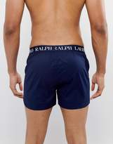Thumbnail for your product : Polo Ralph Lauren Slim Fit Woven Boxers Logo Waistband In Navy