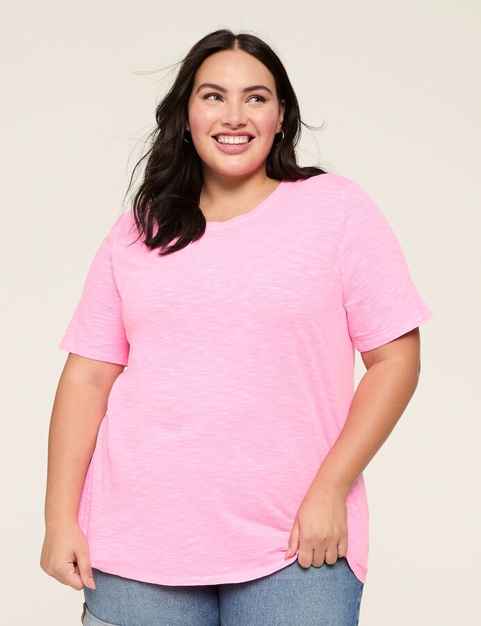 Perfect Sleeve Crew-Neck Wash Tee