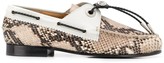 Thumbnail for your product : Toga Pulla Snakeskin Boat Shoes