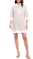 Thumbnail for your product : Karen Kane Colorblock Linen Shirtdress