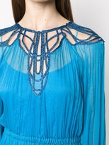 Thumbnail for your product : Alberta Ferretti Pleated Mini Dress