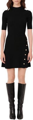 Maje mock neck mini dress Clearance