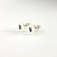 Etsy Silver Studs, Stud Earrings, Initial Custom Personalized Earrings