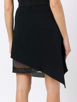 Thumbnail for your product : Thierry Mugler asymmetric contrast piping skirt