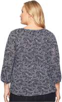 Thumbnail for your product : MICHAEL Michael Kors Size Willow Peasant Top