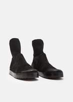 Thumbnail for your product : Marsèll Cassata Distressed Suede Sock Boots Caprona Rov. Nero