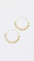 Thumbnail for your product : Luv Aj Hammered Disc Hoop Earrings