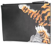 Thumbnail for your product : DSQUARED2 Tiger Motif Clutch Bag