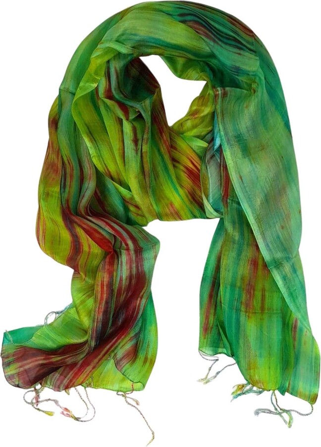 Millie Boo 100% Pure Silk Scarf Woman's Scarves Shawl Wrap Hand