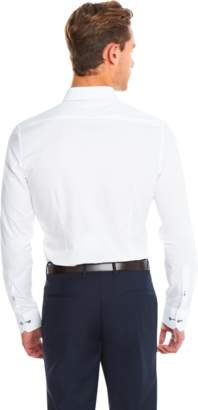 yd. WHITE ALVARO SLIM FIT DRESS SHIRT