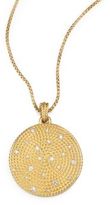Thumbnail for your product : David Yurman Cable Coil Pendant with Diamonds in Gold on Chain