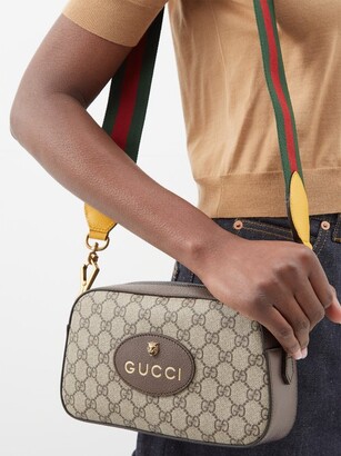 Gucci Neo Vintage Gg-logo Coated-canvas And Leather Bag - ShopStyle