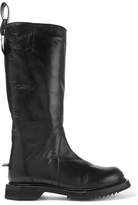 Thumbnail for your product : Rick Owens Textured Glossed-Leather Knee Boots