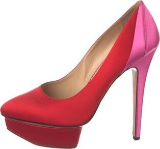 Charlotte Olympia Satin Pumps