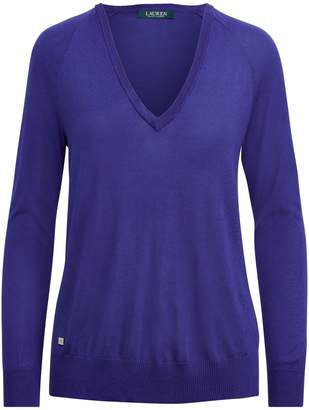 Lauren Ralph Lauren Ralph Lauren Modal-Silk V-Neck Sweater