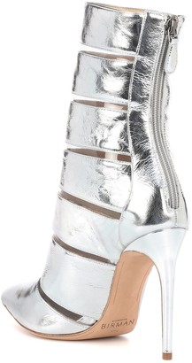 Alexandre Birman Sommer metallic leather ankle boots