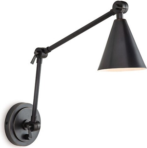 REGINA ANDREW Sal Task Adjustable Wall Sconce in Brass