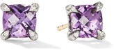 Thumbnail for your product : David Yurman sterling silver Petite Chatelaine amethyst and diamond stud earrings