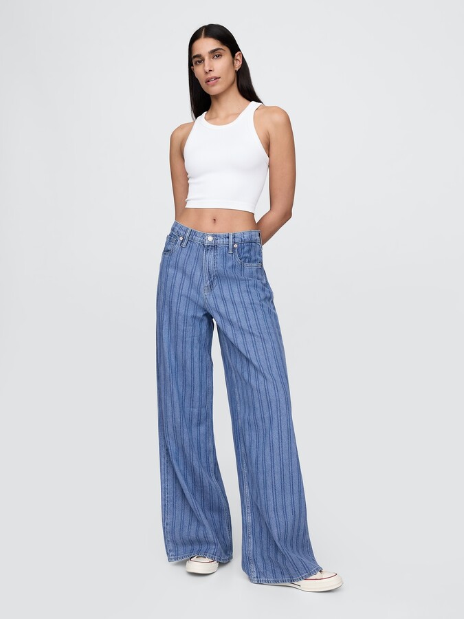Gap Mid Rise UltraSoft Baggy Jeans