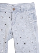 Thumbnail for your product : Simonetta Embroidered Denim Capri Jeans