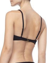Thumbnail for your product : Luxe by Lisa Vogel Pandora Laser-Cut Flutter Swim Top, Onyx
