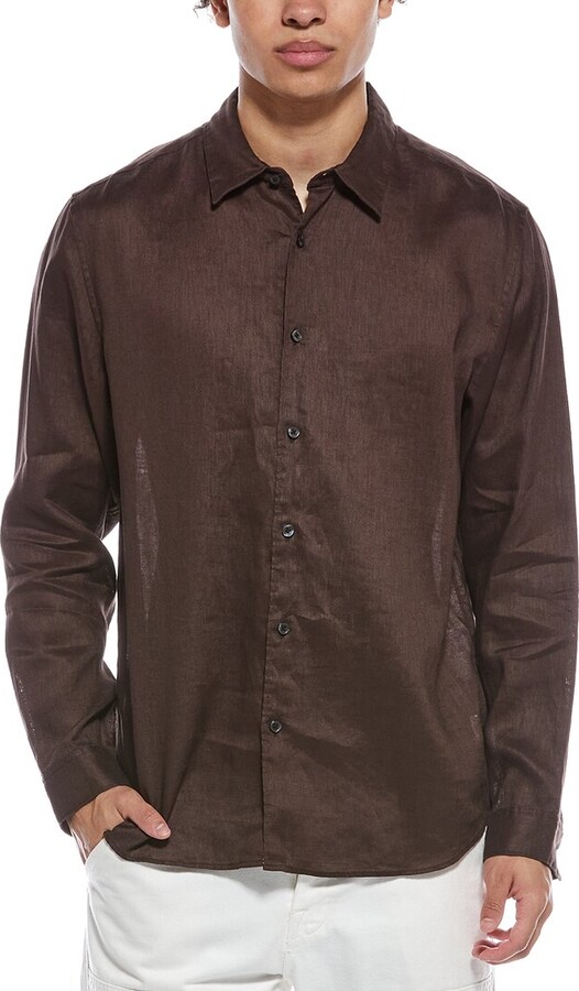Theory Irving Relaxed Linen Shirt