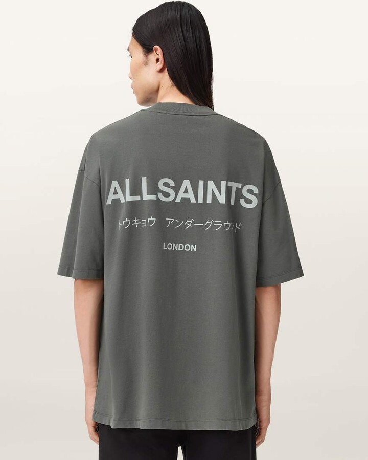 AllSaints Underground T-shirt in khaki