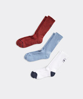 Thumbnail for your product : Vineyard Vines On-The-Go 3-Pack Socks