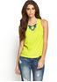 Thumbnail for your product : Glamorous Acid Yellow Embellished Top