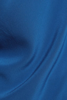 Thumbnail for your product : Maje Quilted Silk-Chiffon Top