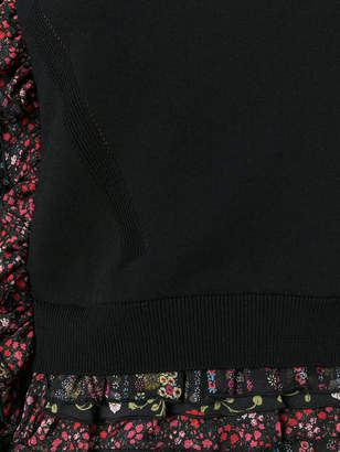 No.21 layered ruffled detail jumper