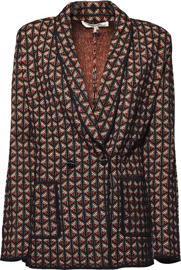 Diane von Furstenberg Trillian Knit Jacquard Jacket