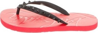 Christian Louboutin Rockstud Accents Rubber Flip Flops