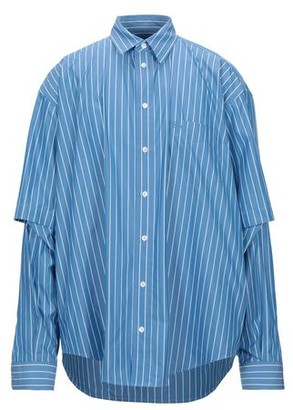 Balenciaga Blue Men S Shirts Shop The World S Largest Collection Of Fashion Shopstyle