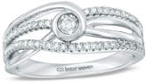 Thumbnail for your product : Zales Interwovena 1/5 CT. T.W. Diamond Promise Ring in 10K White Gold - Size 7