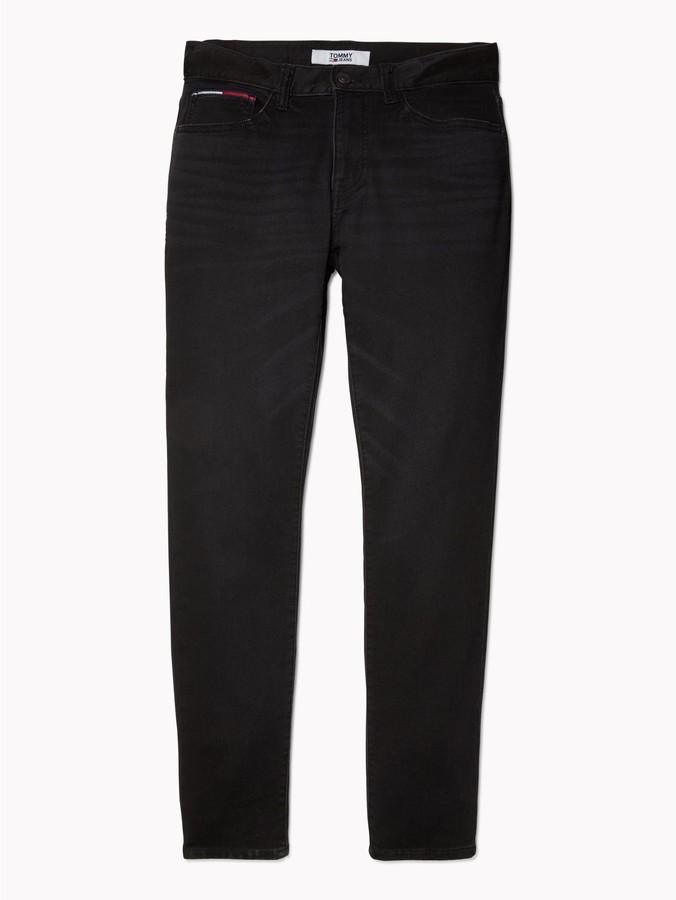 tommy hilfiger steve slim tapered jeans black