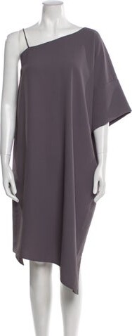 Aquascutum London One-Shoulder Midi Length Dress