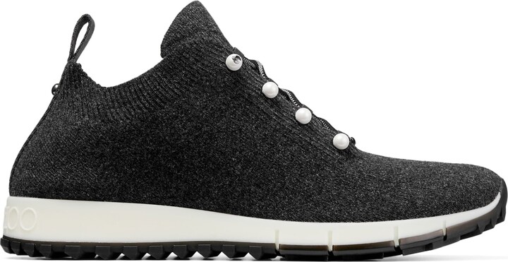 Jimmy Choo Veles Knitted Glitter Sneakers