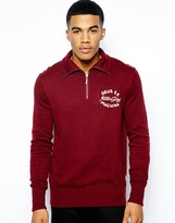 Thumbnail for your product : Deus Ex Machina 1/2 Zip Jumper With Back Embro Logo