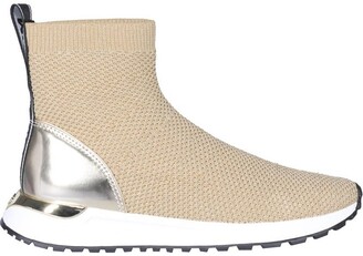 MICHAEL Michael Kors Bodie Metallic Stretch-Knit Sock Sneakers - ShopStyle