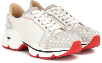 Christian Louboutin Orlato studded leather sneakers