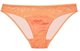 Thumbnail for your product : Stella-McCartney-Lingerie 31873 Picot Trim Solid Mesh Thong