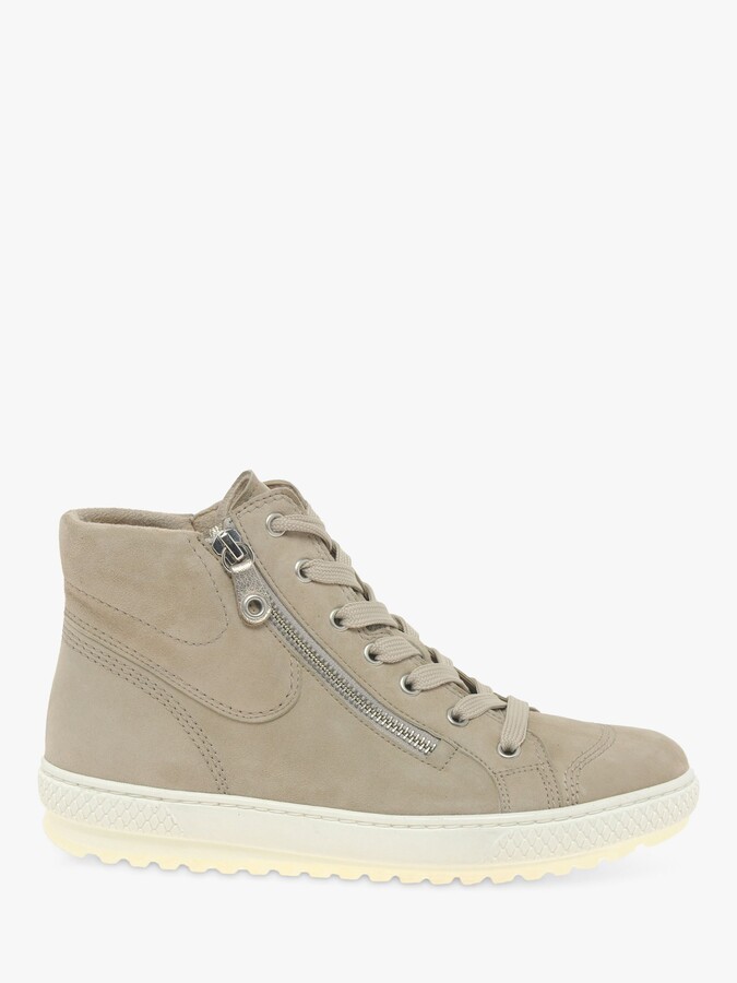 bulner high top leather trainers